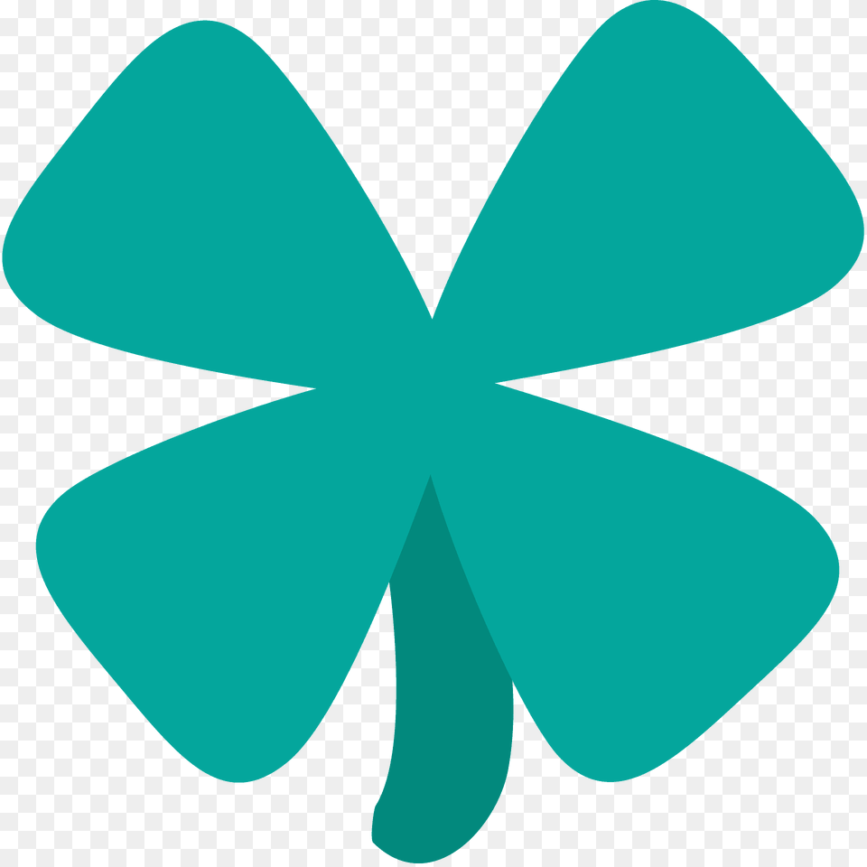 Four Leaf Clover Emoji Clipart, Accessories, Formal Wear, Tie, Turquoise Free Png Download