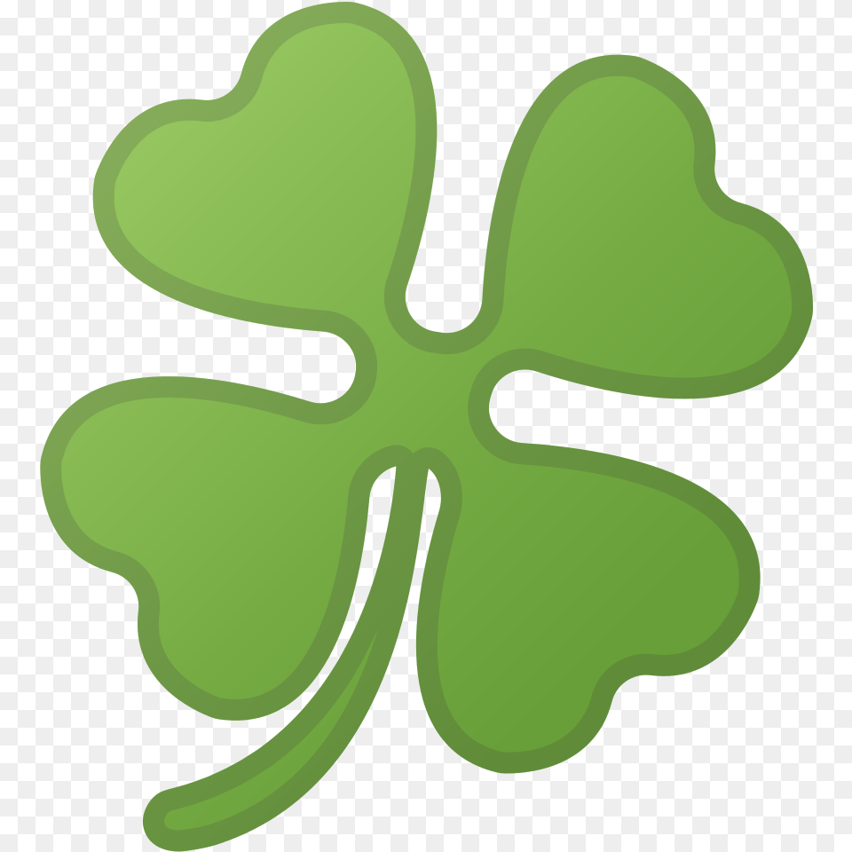 Four Leaf Clover Icon Emoji Glck, Green, Plant, Animal, Reptile Png Image