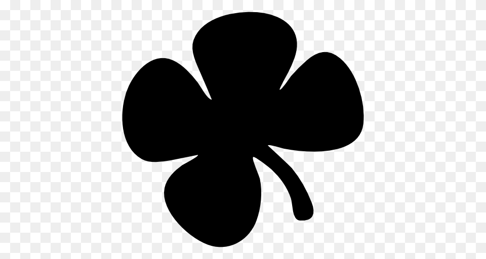 Four Leaf Clover Image Royalty Stock Images, Silhouette, Stencil, Flower, Plant Free Transparent Png