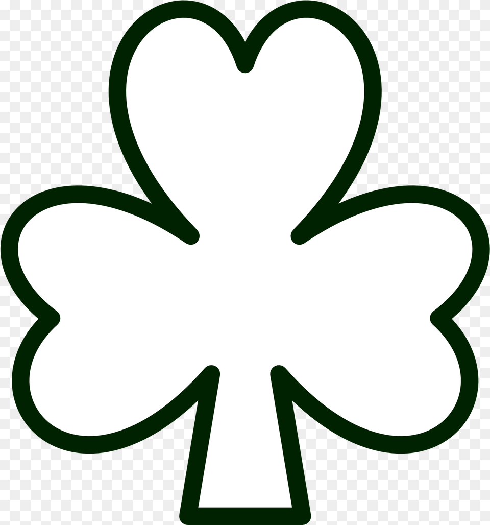 Four Leaf Clover Outline Saint Day Drawings, Stencil Free Transparent Png