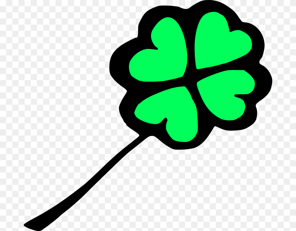 Four Leaf Clover Shamrock Luck Symbol, Plant, Flower, Outdoors, Nature Free Png