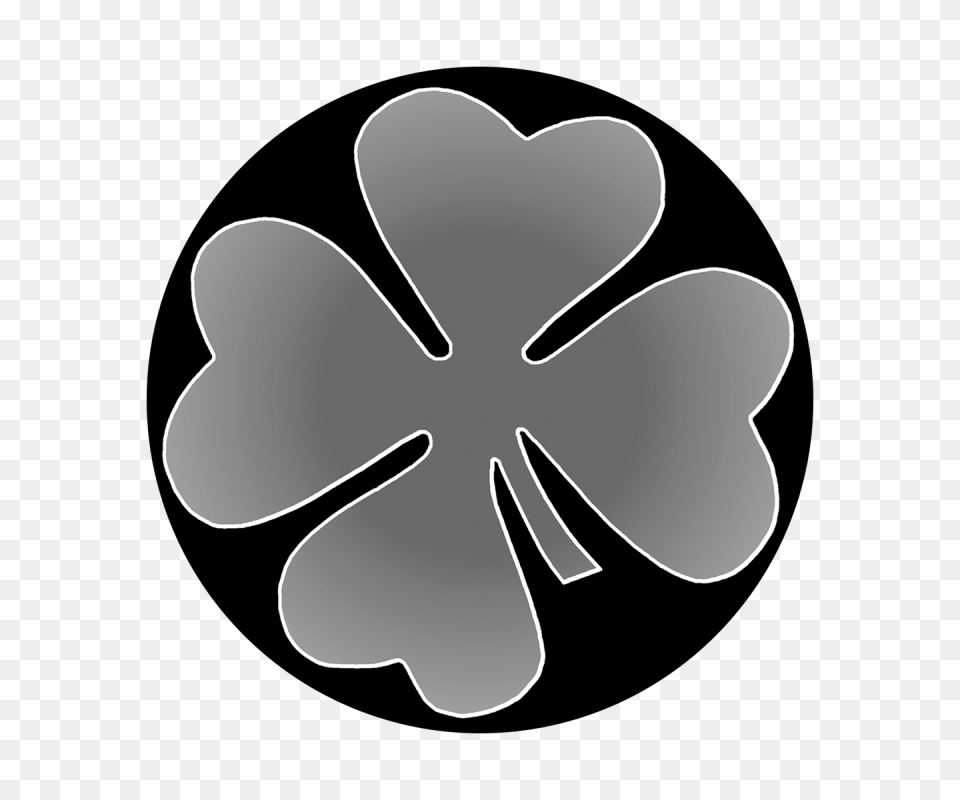 Four Leaf Clover Too, Stencil, Flower, Plant Png