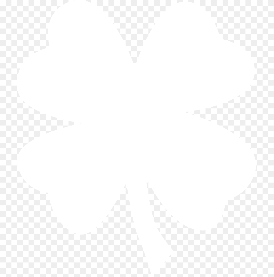 Four Leaf Clover White, Cutlery Png Image