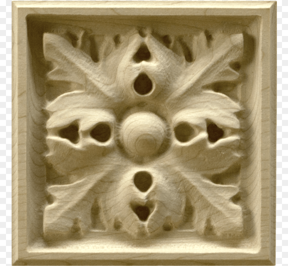 Four Leaf Corner Block Relief, Wood, Archaeology, Accessories, Art Png Image