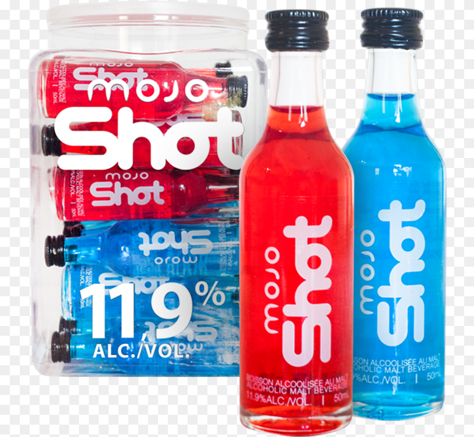 Four Loko Mojo Shot Nips Glass Bottle, Alcohol, Beer, Beverage, Can Free Transparent Png