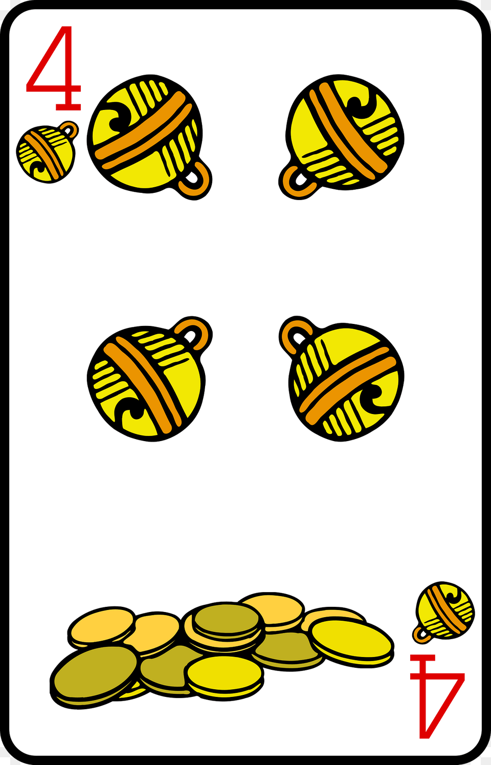 Four Of Bells Clipart Png Image