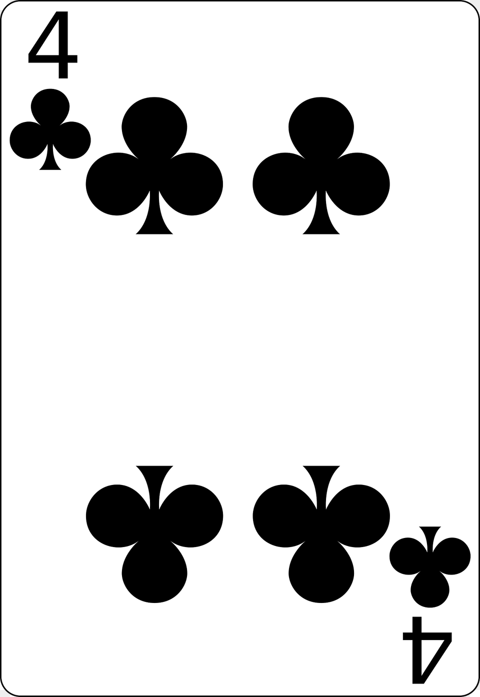 Four Of Clubs Clipart, Symbol, Stencil, Balloon, Text Free Transparent Png