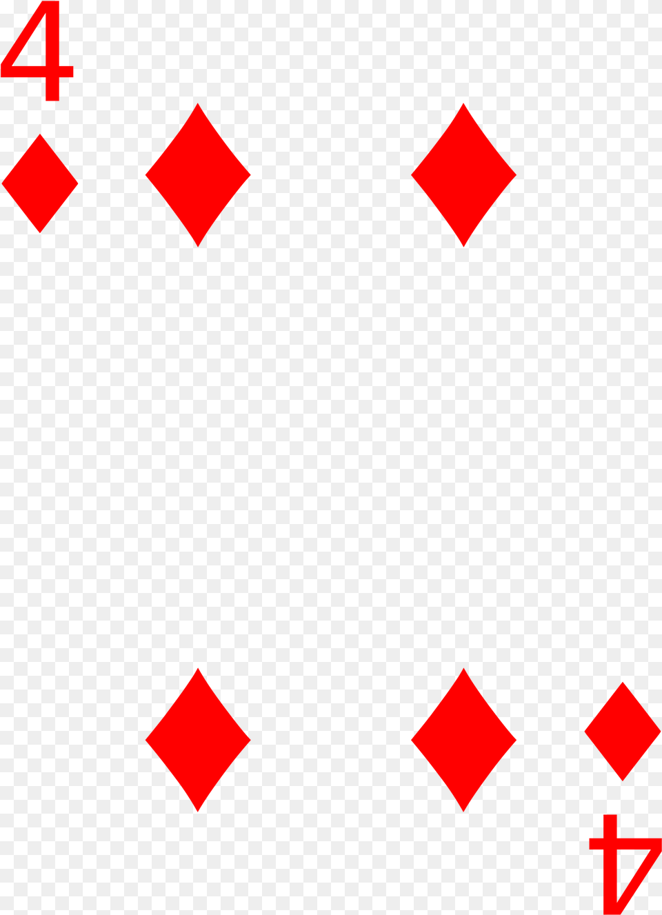 Four Of Diamonds Card Png Image