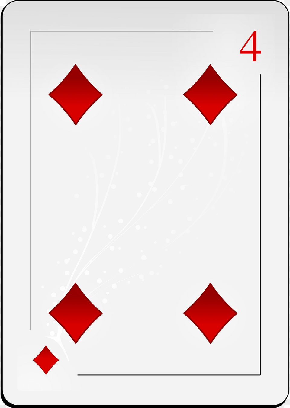 Four Of Diamonds Clipart Free Png