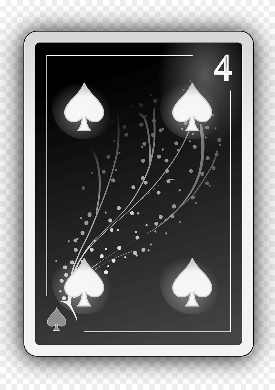 Four Of Spades Clipart, Art, Graphics, Accessories, Earring Free Png