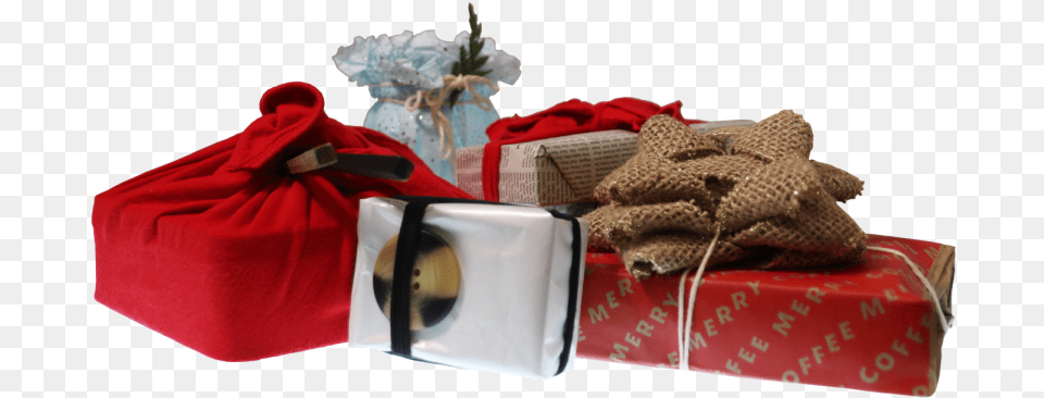 Four Of The Nine Gift Wrapping Alternatives Are Presented Gift Wrapping, Bag Png