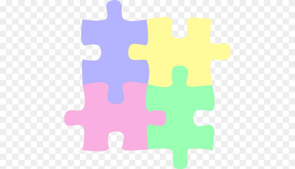 Four Pastel Colored Puzzle Pieces, Game, Jigsaw Puzzle, Adult, Male Free Png Download