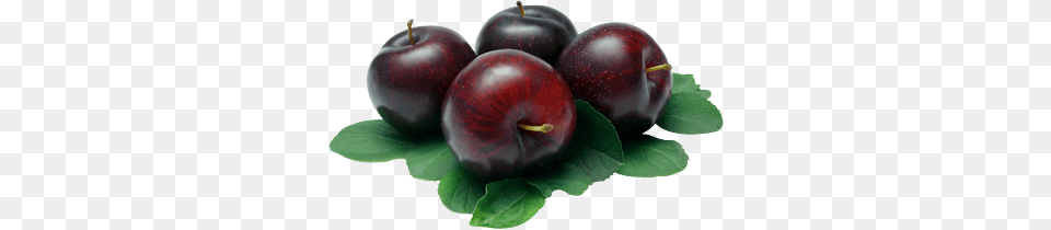 Four Plums, Fruit, Produce, Plant, Food Free Transparent Png