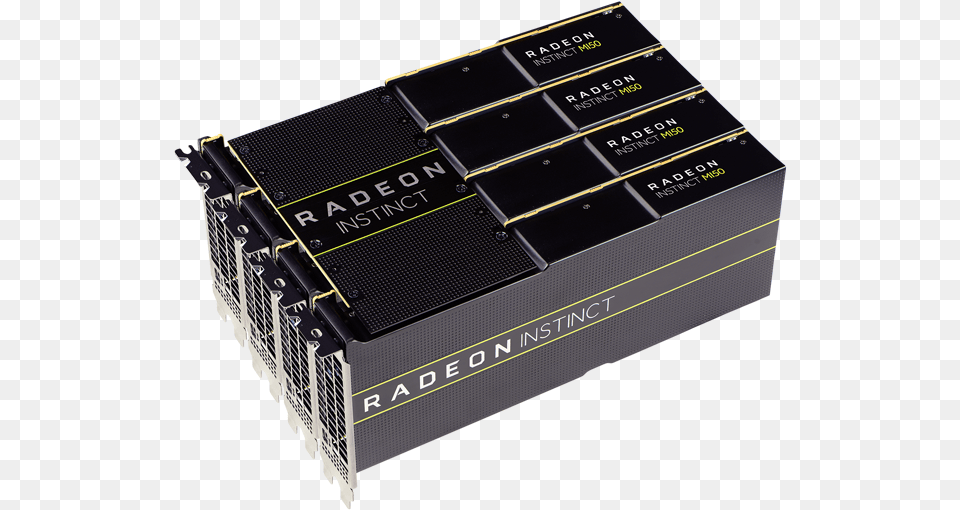 Four Radeon Instinct Mi50 Cards In An Infinity Fabric Radeon Instinct, Computer Hardware, Electronics, Hardware, Scoreboard Png