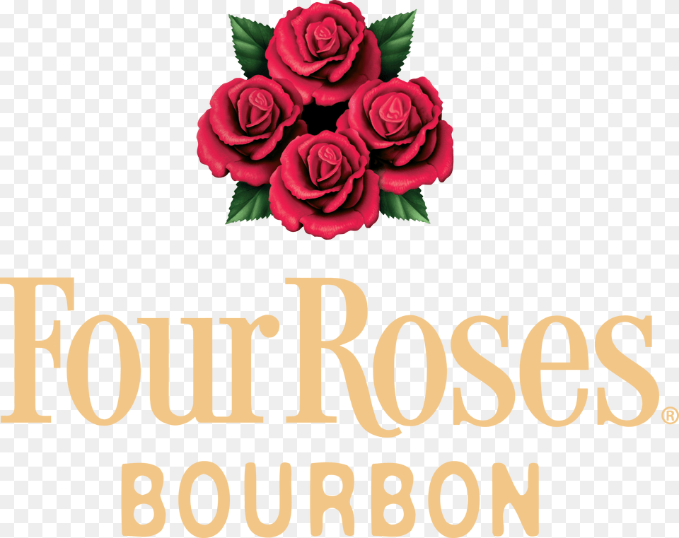 Four Roses Bourbon Logo, Flower, Plant, Rose, Petal Free Transparent Png