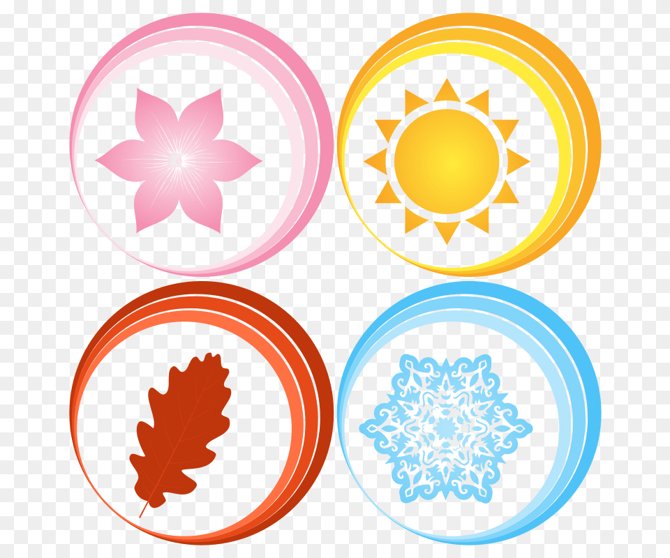Four Seasons Of The Year Clip Art Watch Running Man, Leaf, Plant, Pattern, Graphics Png Image