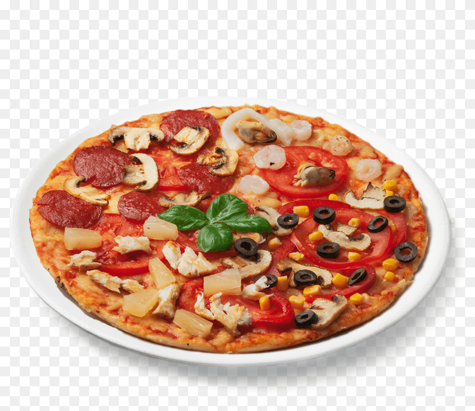 Four Seasons Pizza, Food, Meal, Dish, Platter Free Png