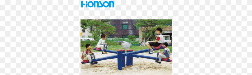Four Seats Outdoor Playground Seesaw See Saw In School, Boy, Child, Male, Person Free Png