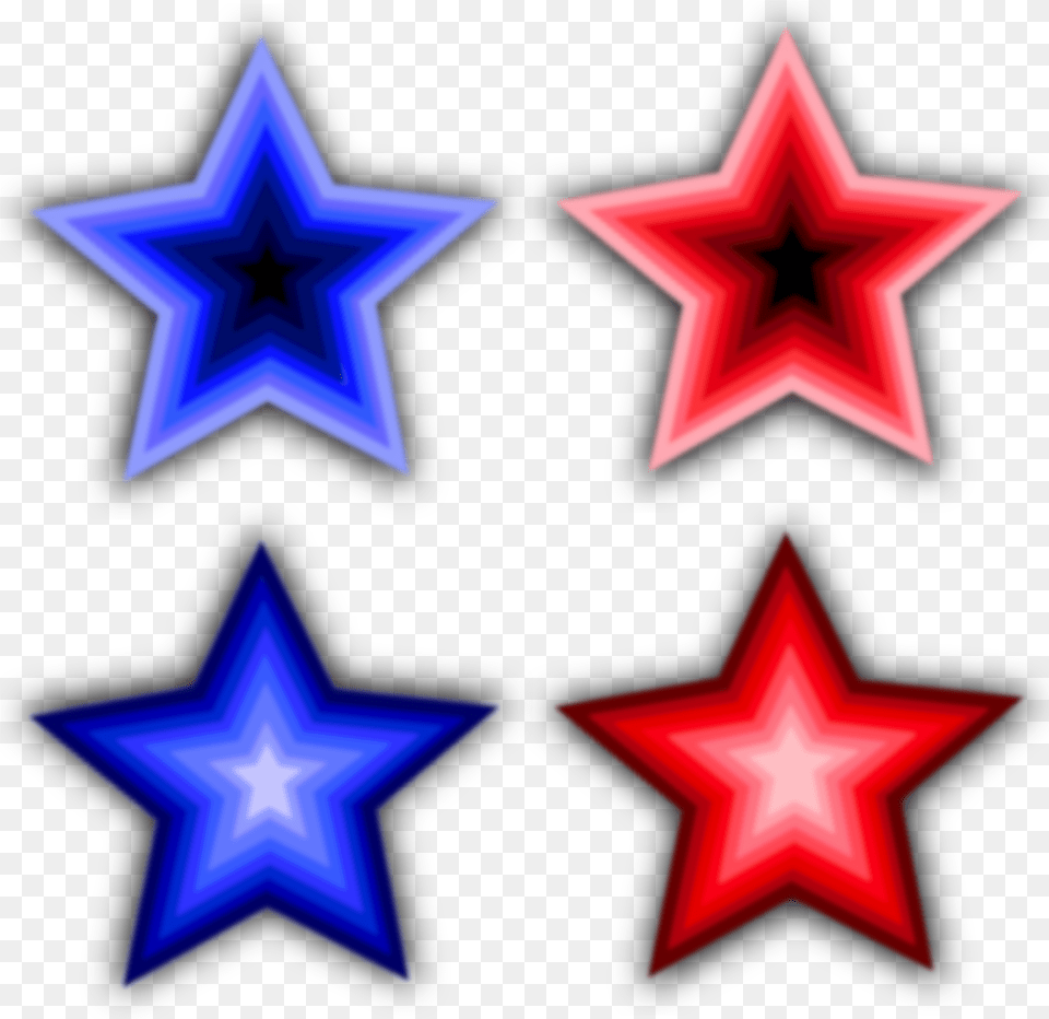 Four Star Clipart, Star Symbol, Symbol, Nature, Night Png