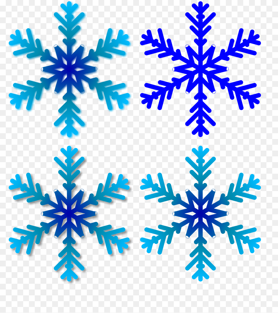 Four Svg Snowflakes Clipart, Nature, Outdoors, Pattern, Snow Free Png Download