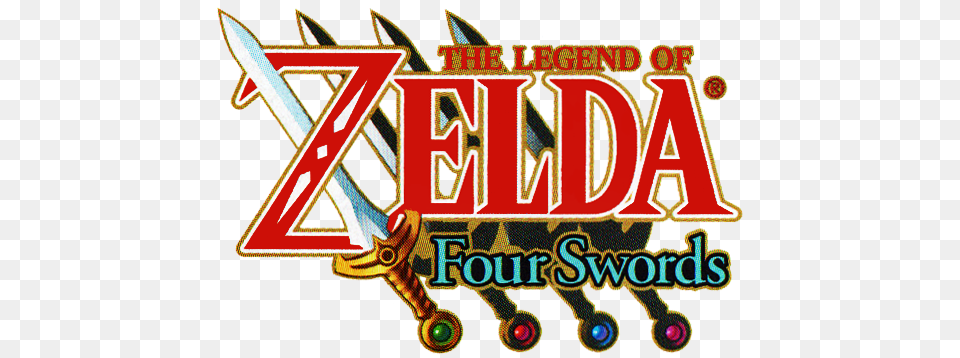 Four Swords Adventures Legend Of Zelda Four Swords Adventures Logo, Sword, Weapon Free Transparent Png
