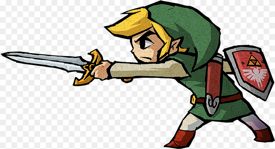 Four Swords Link Wind Waker, Baby, Person, Sword, Weapon Free Png Download