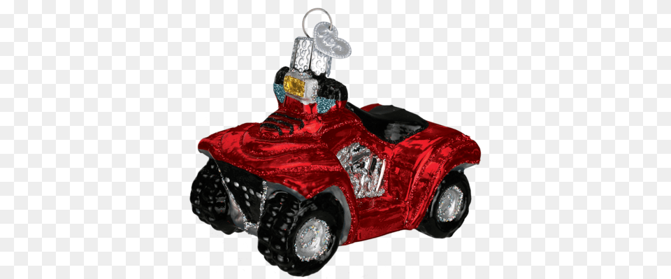 Four Wheeler Christmas Ornament Old World Christmas Ornament Panda Cub, Atv, Transportation, Vehicle, Buggy Free Png