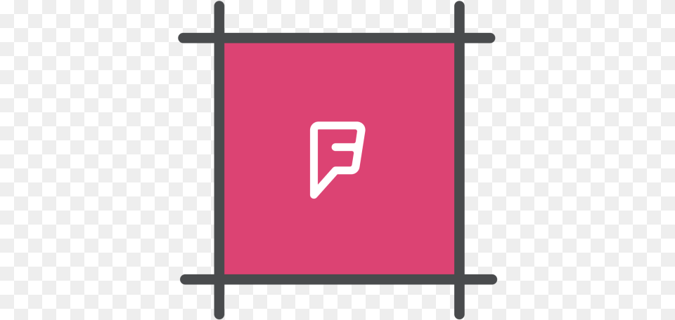 Foursquare Logo Icon Of Colored Outline Rain Gutter Connectors, Electronics, Screen, Projection Screen, Text Free Png Download