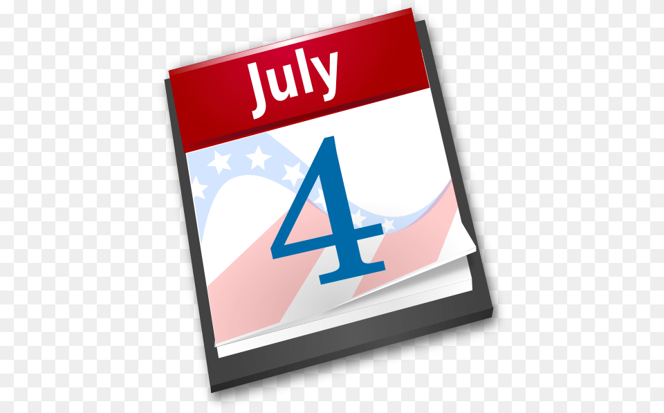 Fourth Of July Calendar Clip Art, Text, First Aid Free Png Download