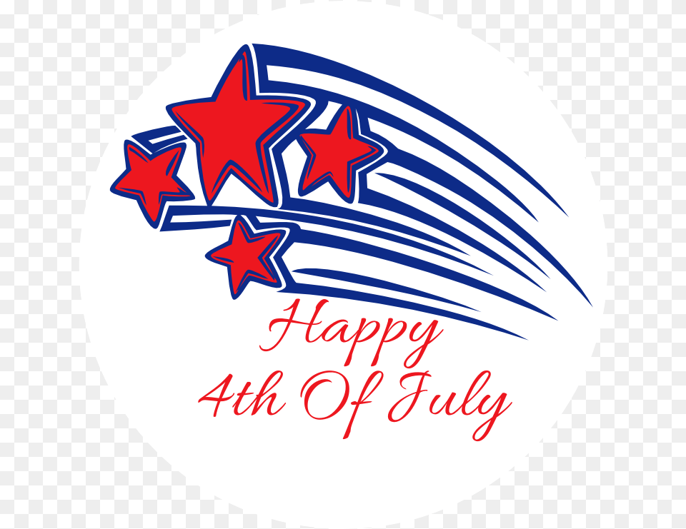 Fourth Of July Static Cling Happy 4th Of July Pin Hd Transparent, Symbol, Star Symbol, Logo Png Image
