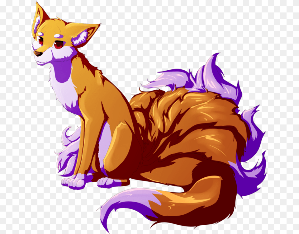 Fox 9 Tails Anime, Person, Animal, Cat, Mammal Png Image