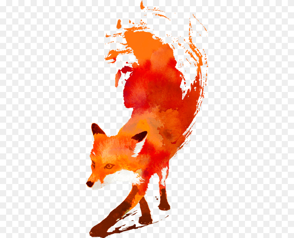 Fox Art, Animal, Canine, Mammal, Red Fox Png Image