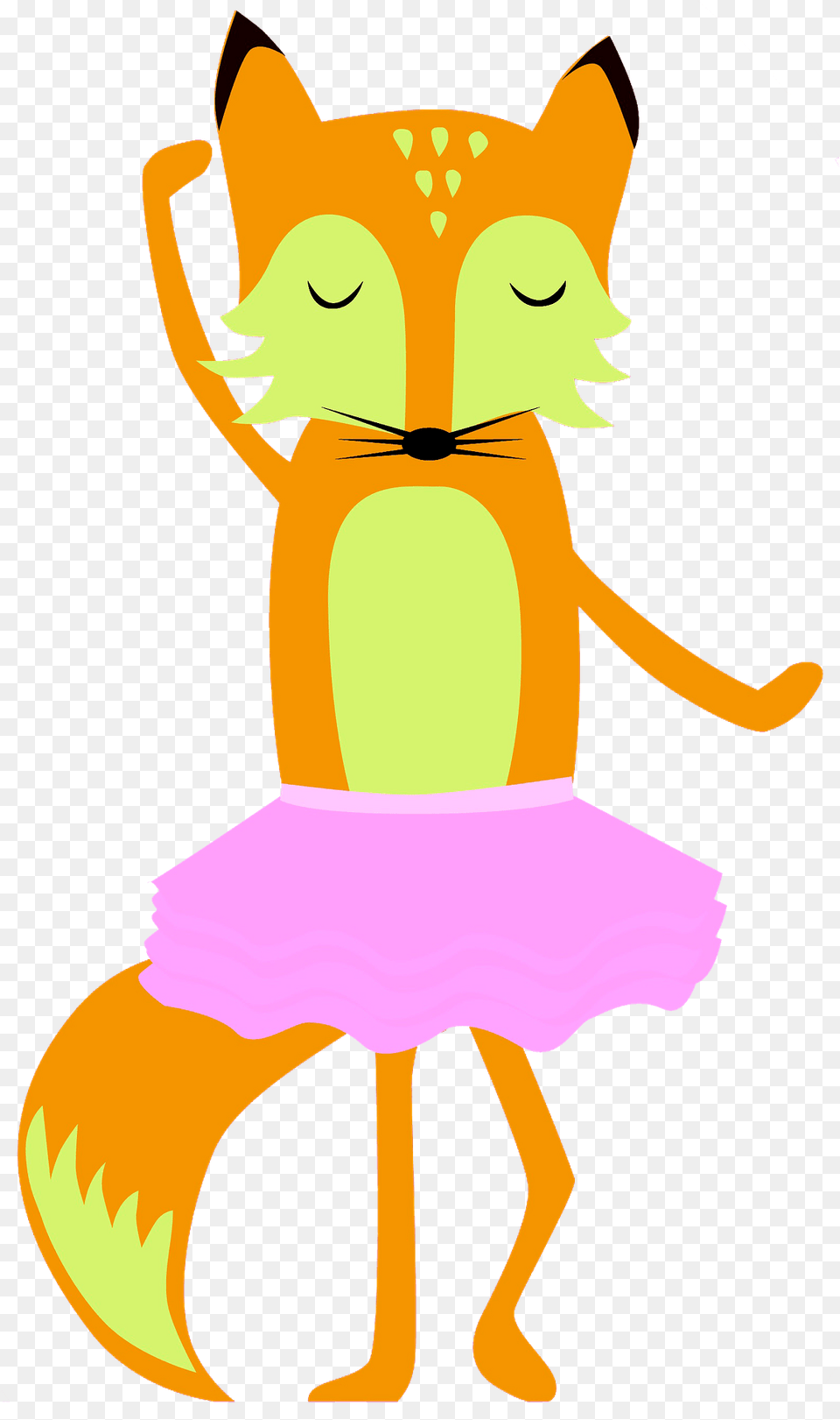 Fox Ballerina Clipart, Baby, Person, Animal, Cat Png