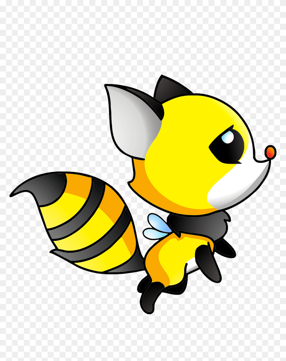 Fox Bee Clipart, Animal, Honey Bee, Insect, Invertebrate Free Png