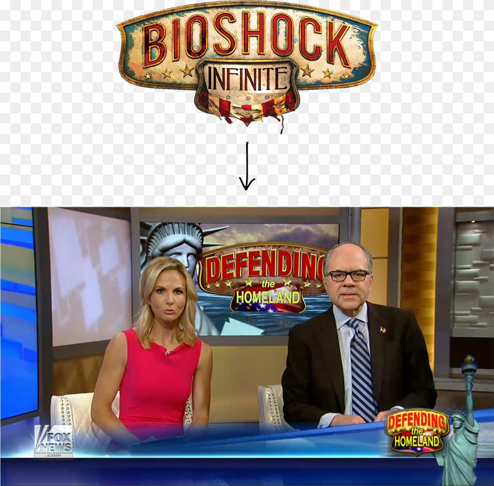 Fox Bioshock Infinite Fox News Uses Bioshock Infinite Logo, Woman, Person, Female, Adult Free Png