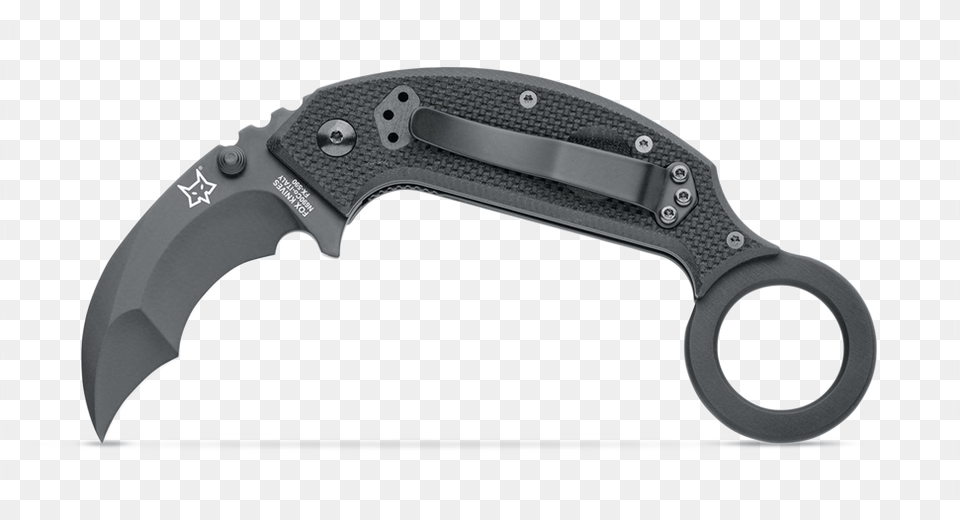 Fox Chiroptera Karambit Folding Knife Price Reviews Karambit, Blade, Dagger, Weapon, Gun Png Image