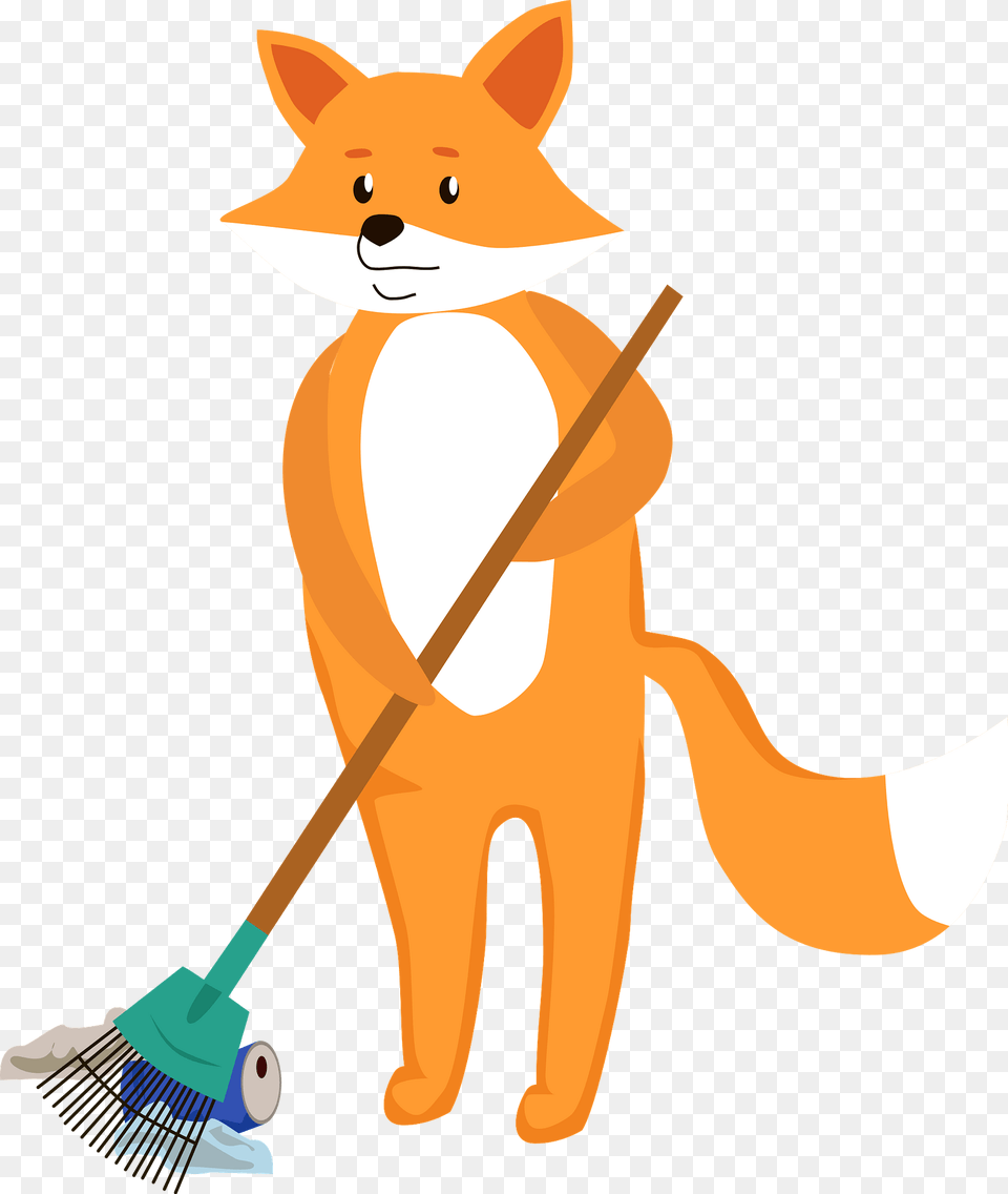 Fox Cleaning Up Clipart, Person, Animal, Kangaroo, Mammal Free Png