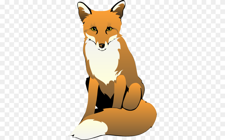 Fox Clip Art Black And White Fox Sitting Clip Art Foxy Fox, Baby, Person, Animal, Red Fox Png