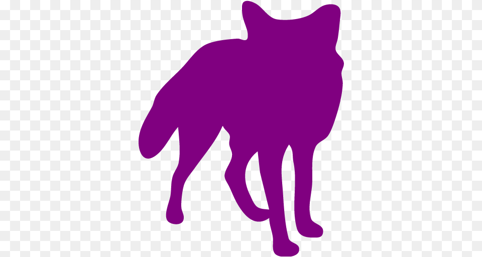 Fox Clipart Purple, Animal, Coyote, Mammal, Wolf Png