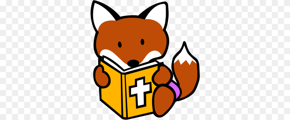 Fox Clipart Reading, Person Free Png Download