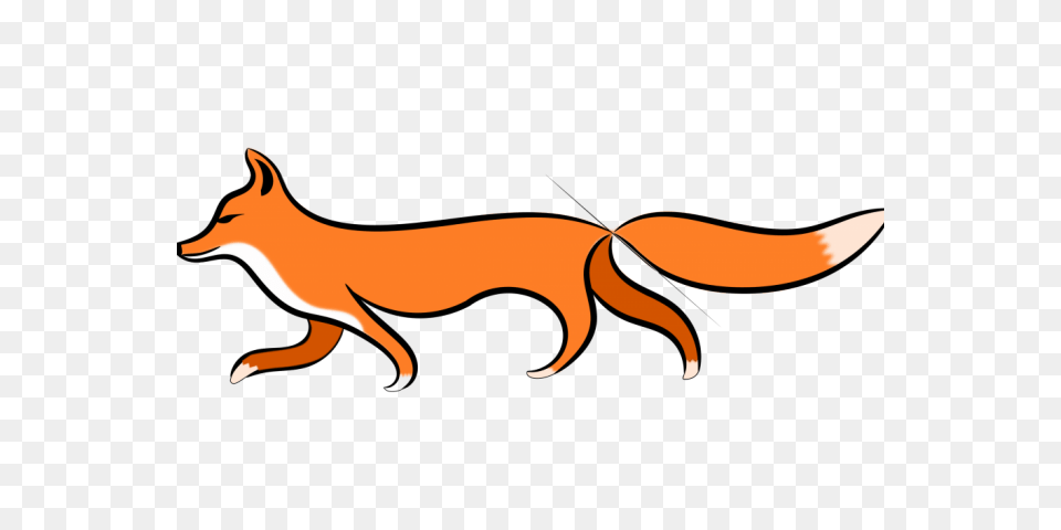 Fox Clipart Walking, Animal, Canine, Mammal, Red Fox Png Image