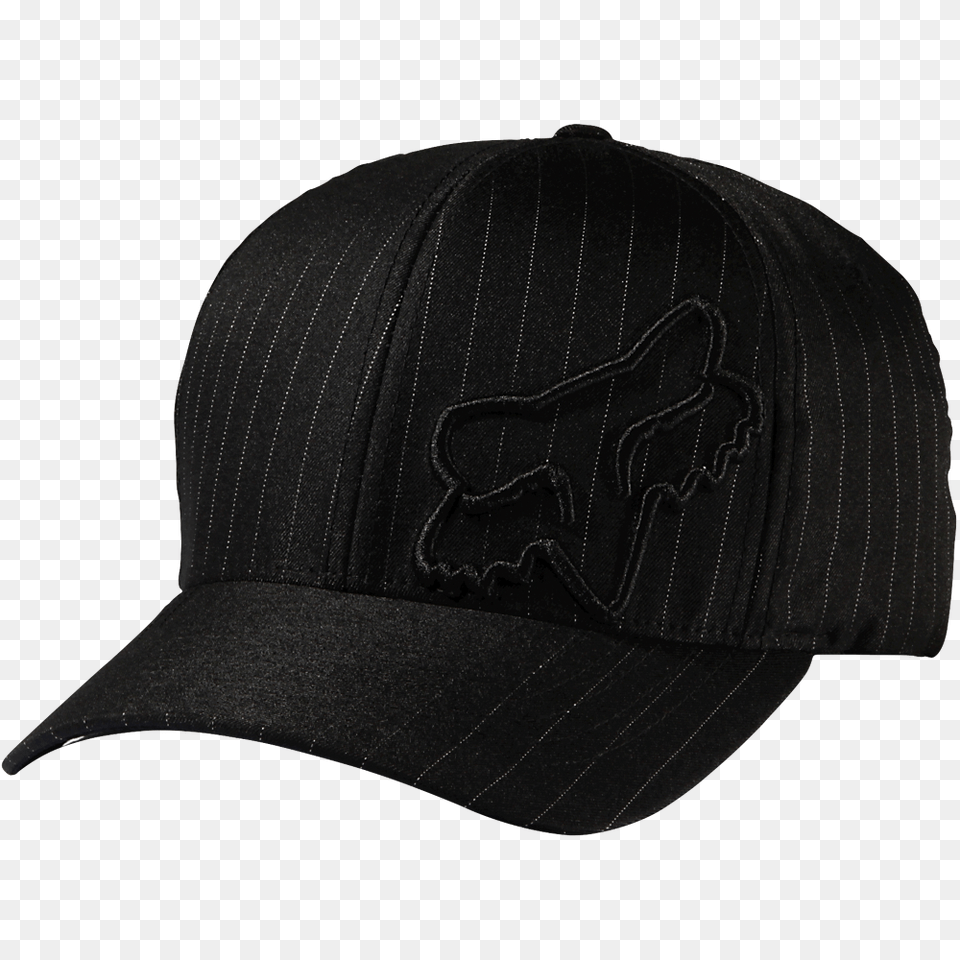 Fox Clothing Flex Flexfit Hat Black Pinstripe, Baseball Cap, Cap Free Transparent Png