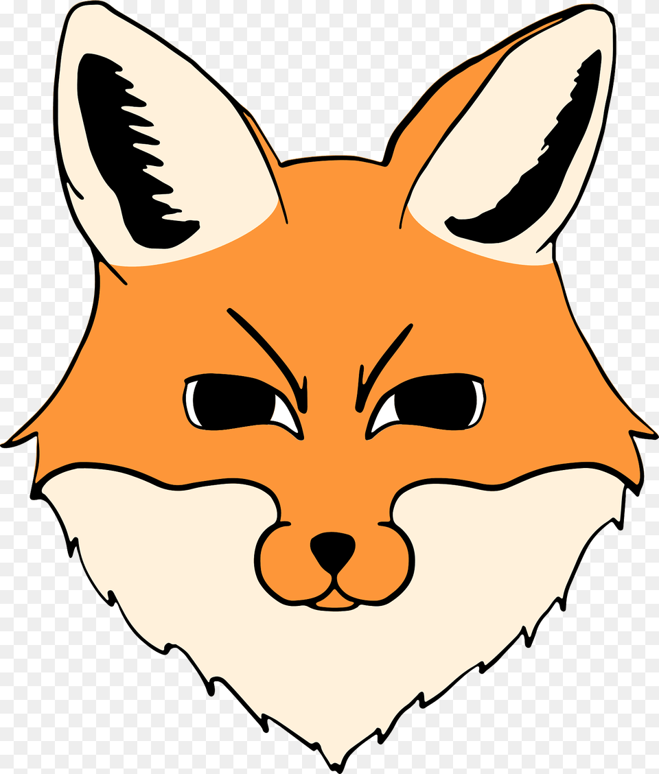 Fox Face Clipart, Animal, Mammal, Wildlife, Canine Free Png