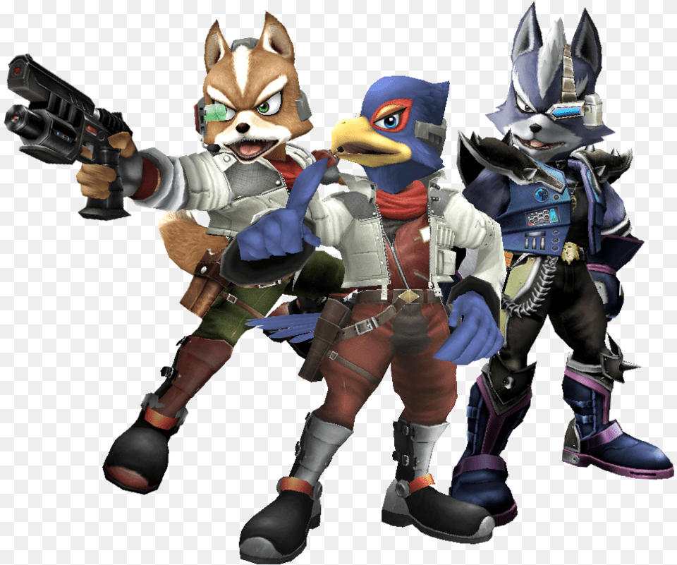 Fox Falco And Wolf By Juniormasala Fox Falco Wolf, Baby, Person, Gun, Weapon Free Png