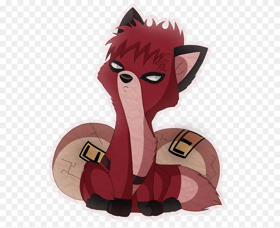 Fox Gaara And Naruto Gaara As A Fox, Art, Modern Art, Book, Comics Png Image