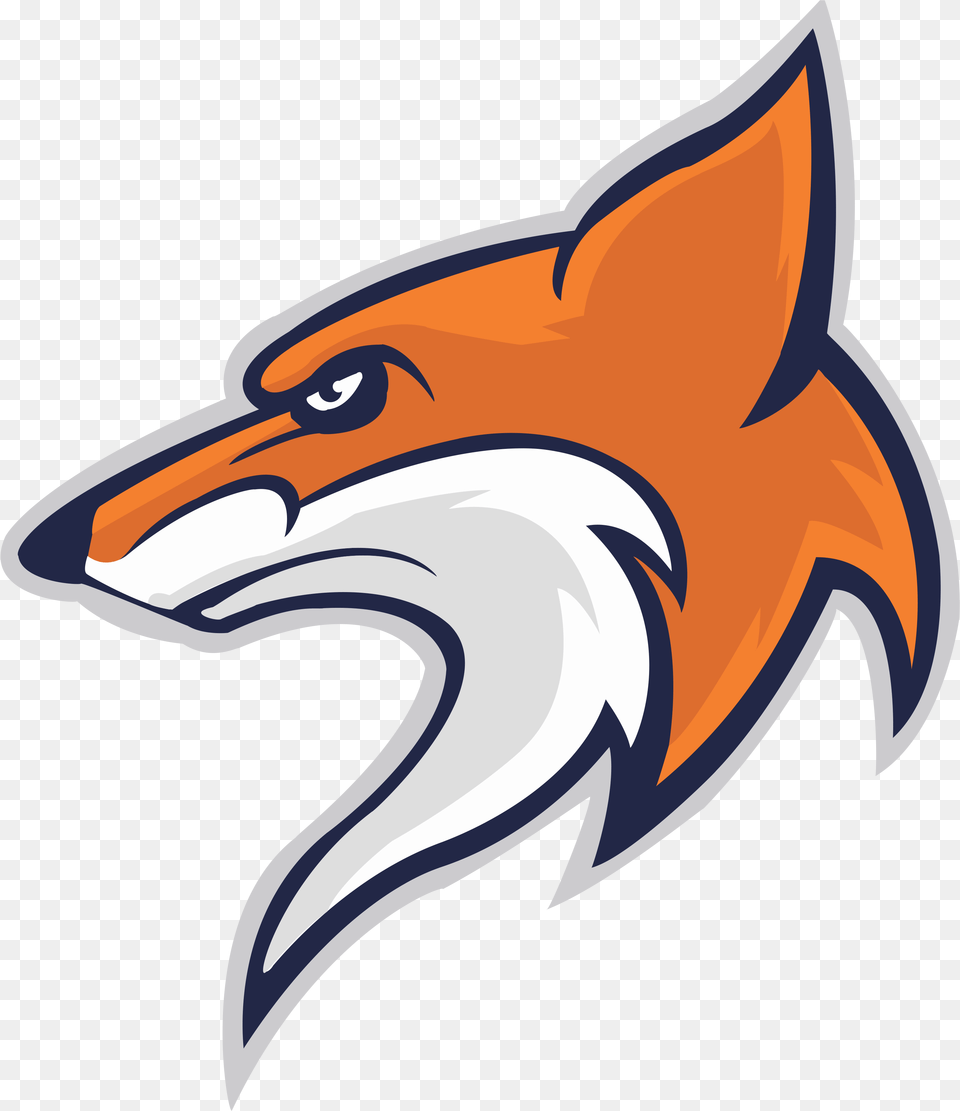 Fox Head Mascot Logo, Animal, Fish, Sea Life, Shark Free Png