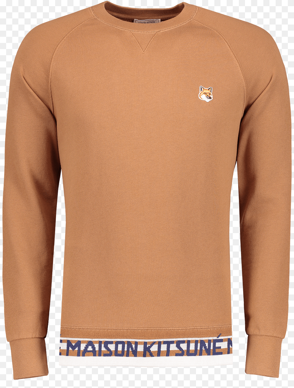 Fox Head Patch Jacquard Sweatshirt Long Sleeved T Shirt, Clothing, Long Sleeve, Sleeve, Knitwear Png Image