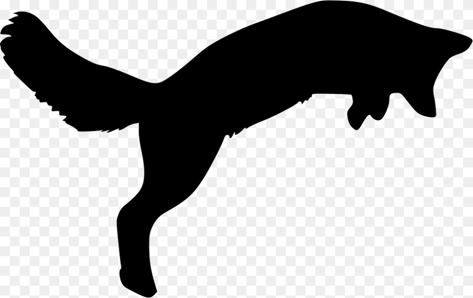 Fox Icon Download, Silhouette, Stencil, Animal, Kangaroo Png Image