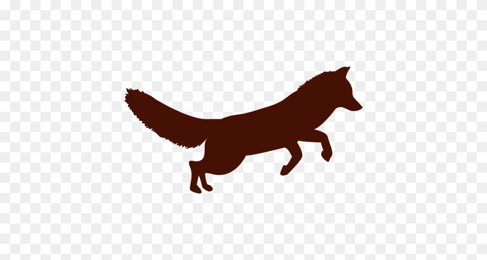 Fox Jumping Silhouette, Animal, Coyote, Mammal, Kangaroo Free Transparent Png