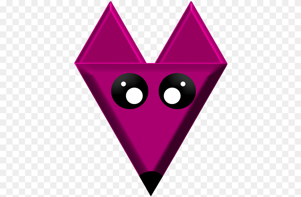 Fox Logo Purple Animal Icon Design Mascot Head Logotipas Lape, Triangle Png Image